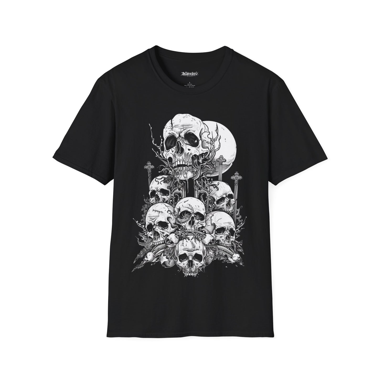 Tower of Skulls, Death Metal Tee, Goth Tee, Horror Tee
