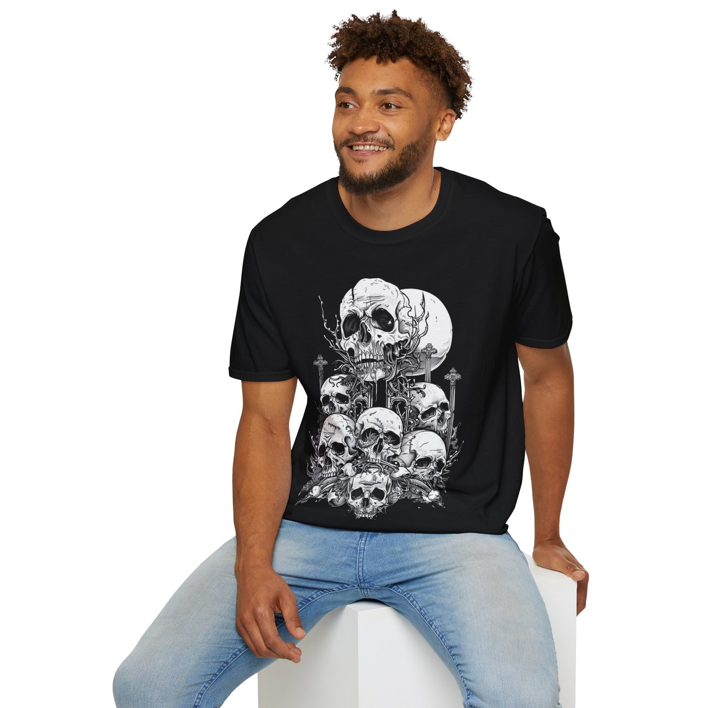 Tower of Skulls, Death Metal Tee, Goth Tee, Horror Tee