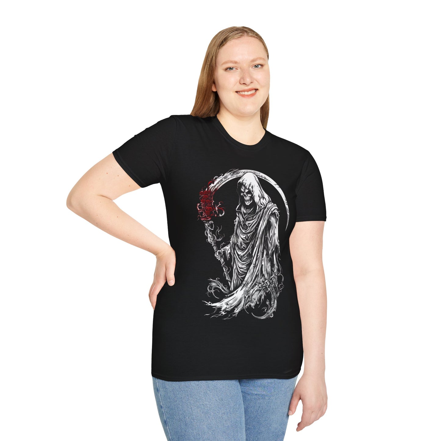 Inferno Reaper, Death Metal Tee, Goth Tee, Horror Tee