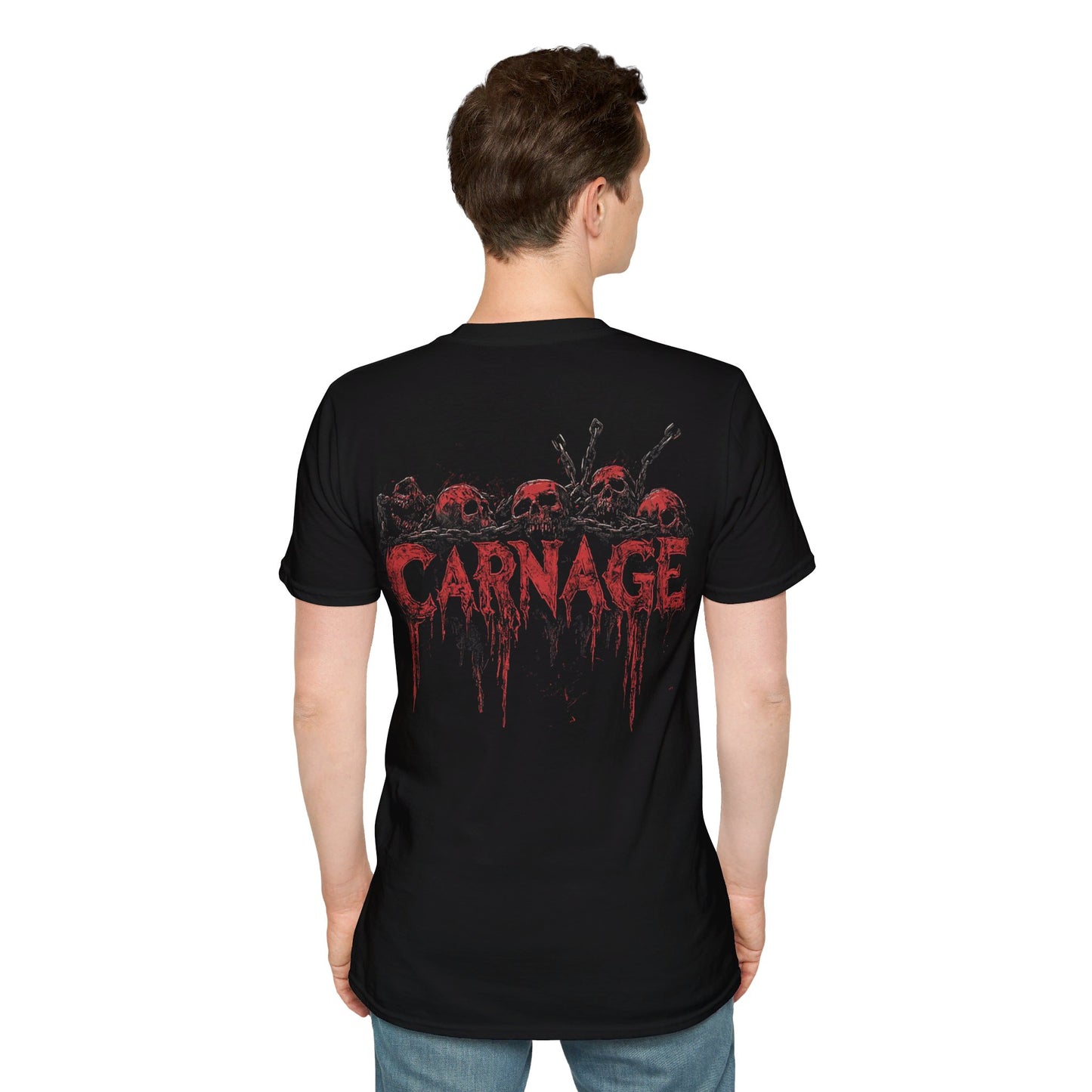 "CARNAGE" Death Metal Tee 3 , Death Metal Graphic Tee, Heavy Metal Tee, Heavy Metal, Goth T-Shirt, Goth, Goth, Grunge, Metal, Punk, Emo, Rock, Horror