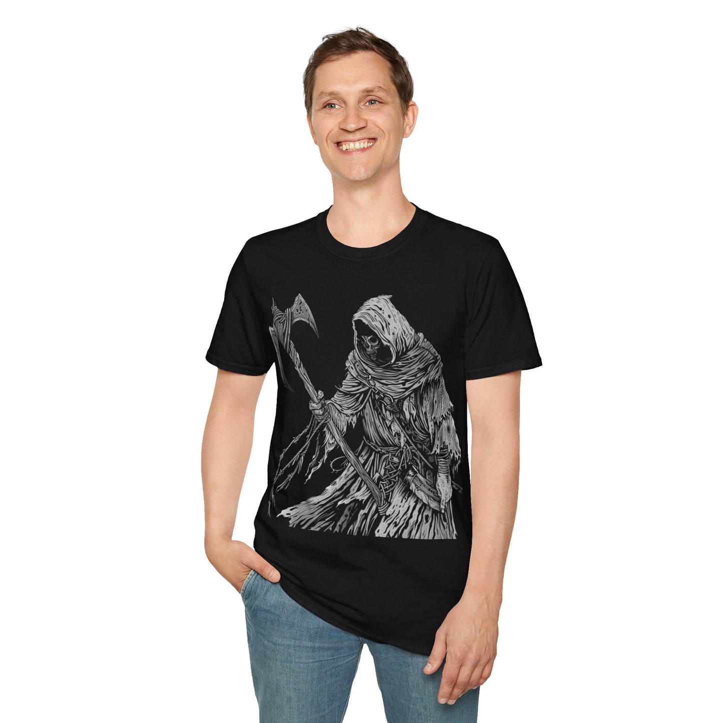 Grim Executioner, Death Metal Tee, Goth Tee, Horror Tee