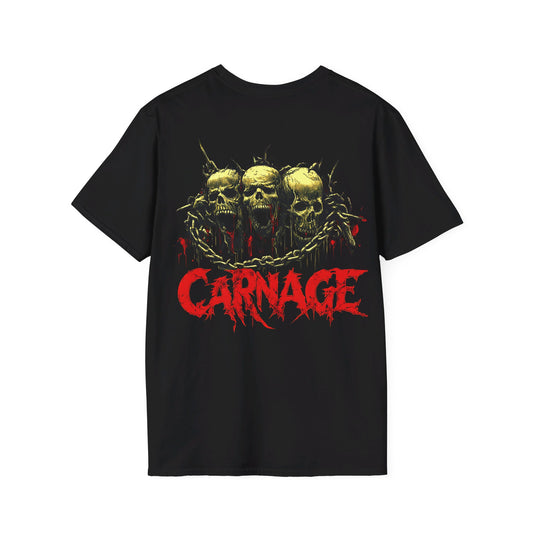 "CARNAGE" Death Metal Tee 4 , Death Metal Graphic Tee, Heavy Metal Tee, Heavy Metal, Goth T-Shirt, Goth, Goth, Grunge, Metal, Punk, Emo, Rock, Horror