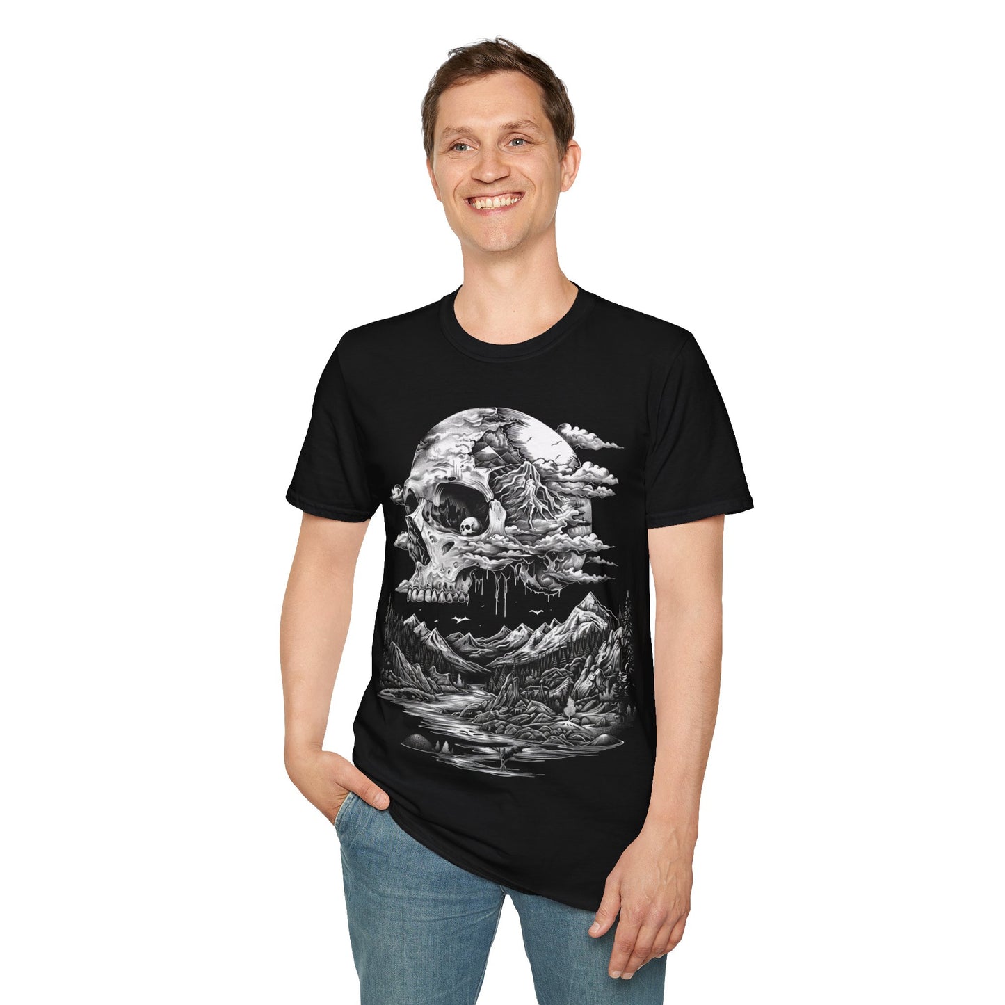 Mountain of Death, Death Metal Tee, Goth Tee, Horror Tee