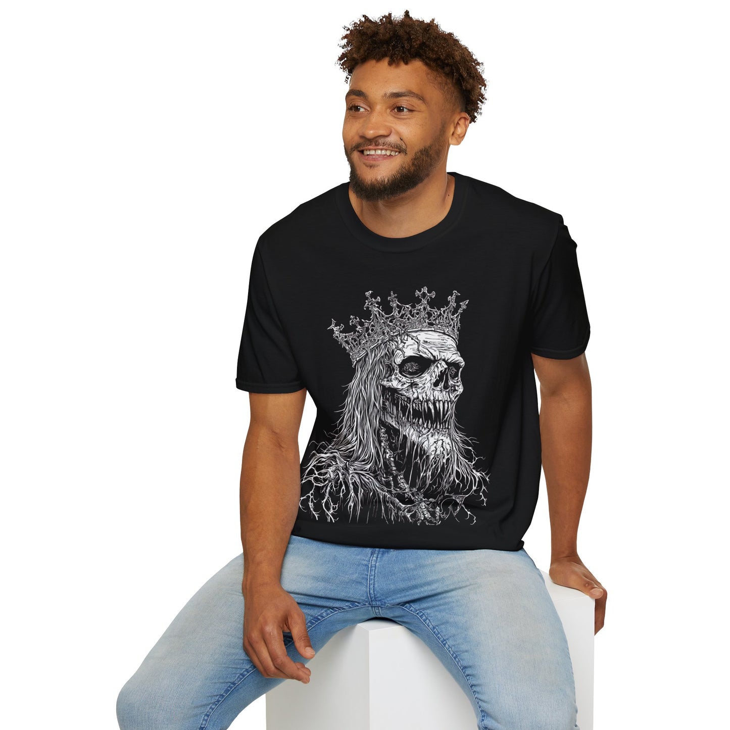 Bone King, Death Metal Tee, Goth Tee, Horror Tee