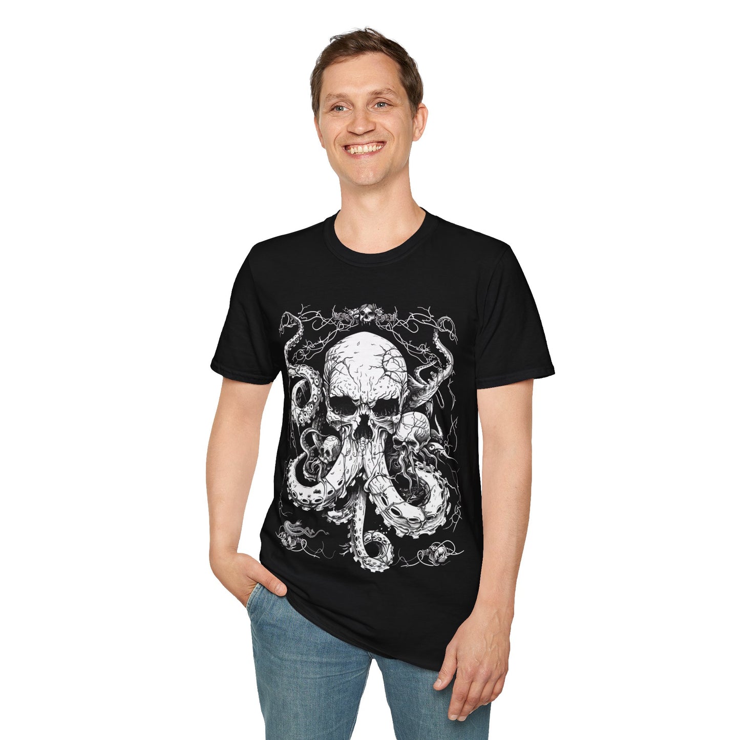 Tentacle Throne, Death Metal Tee, Goth Tee, Horror Tee