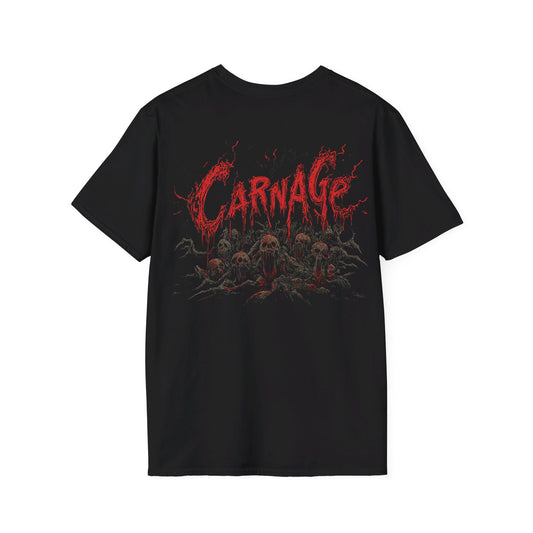 "CARNAGE" Death Metal Tee 1, Death Metal Graphic Tee, Heavy Metal Tee, Heavy Metal, Goth T-Shirt, Goth, Goth, Grunge, Metal, Punk, Emo, Rock, Horror