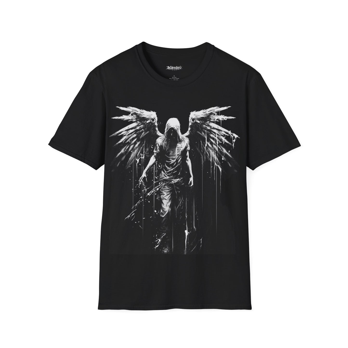 Angel Wings, Death Metal Tee, Goth Tee, Horror Tee