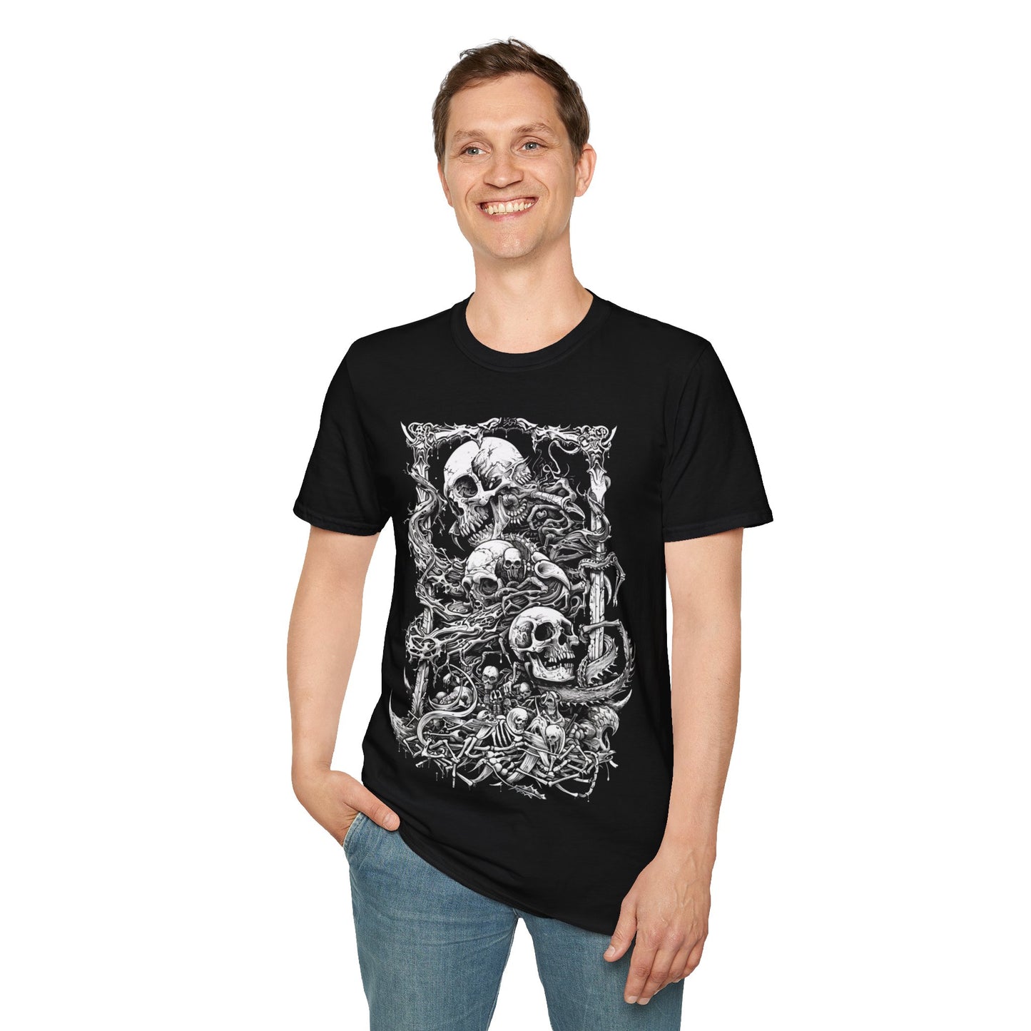 Chained to Oblivion, Death Metal Tee, Goth Tee, Horror Tee