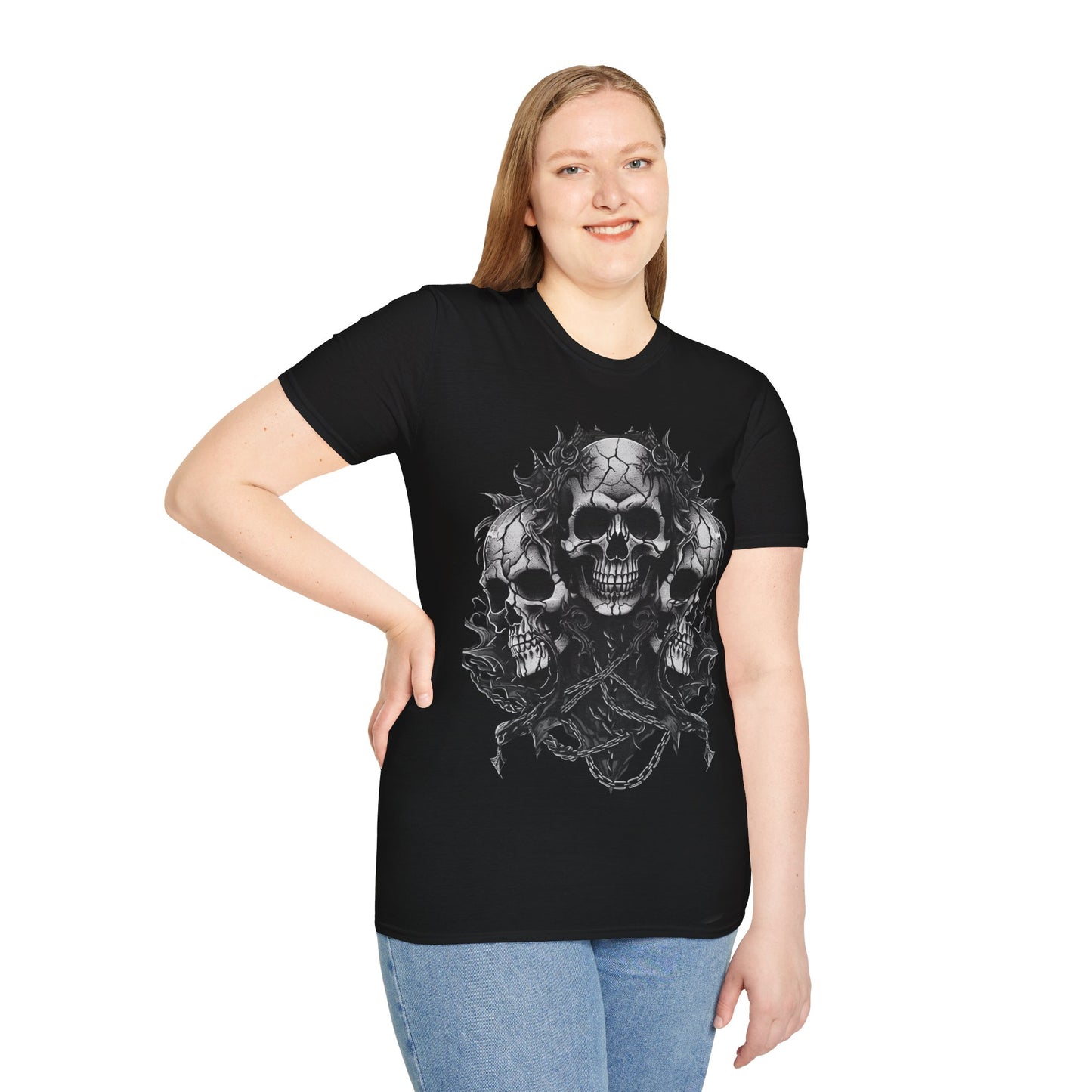 Chains of Death, Death Metal Tee, Goth Tee, Horror Tee