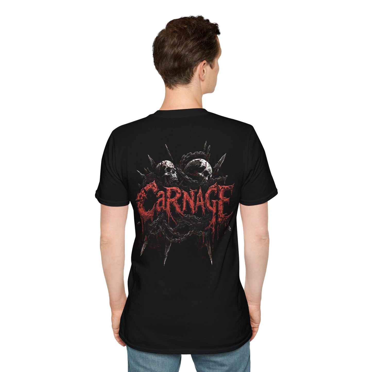 "CARNAGE" Death Metal Tee 5 , Death Metal Graphic Tee, Heavy Metal Tee, Heavy Metal, Goth T-Shirt, Goth, Goth, Grunge, Metal, Punk, Emo, Rock, Horror