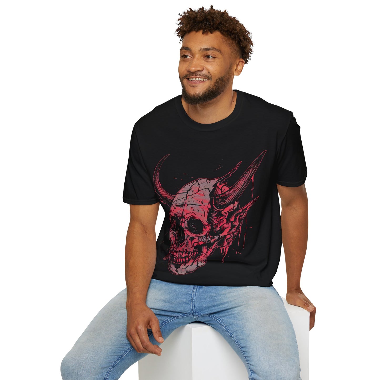 Infernal Cranium, Death Metal Tee, Goth Tee, Horror Tee