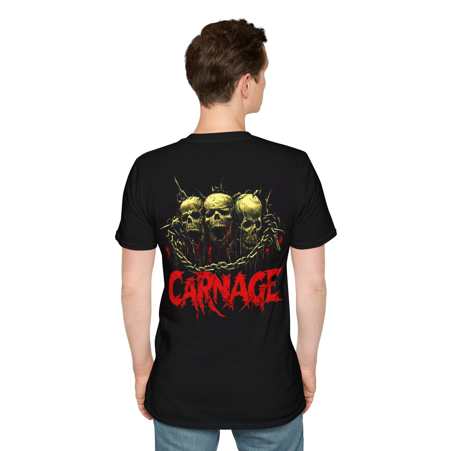 "CARNAGE" Death Metal Tee 4 , Death Metal Graphic Tee, Heavy Metal Tee, Heavy Metal, Goth T-Shirt, Goth, Goth, Grunge, Metal, Punk, Emo, Rock, Horror