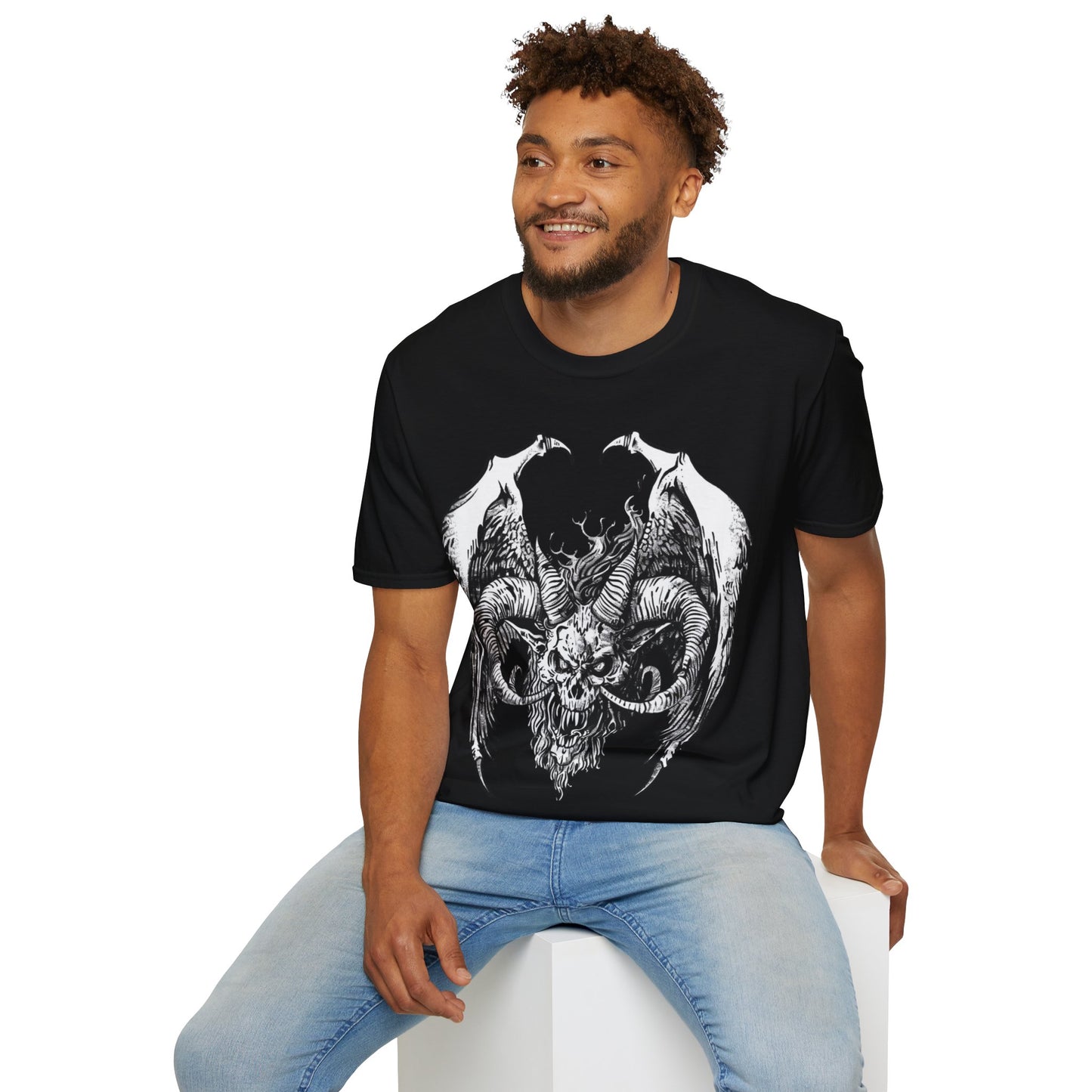 Goat of Damnation, Death Metal Tee, Goth Tee, Horror Tee