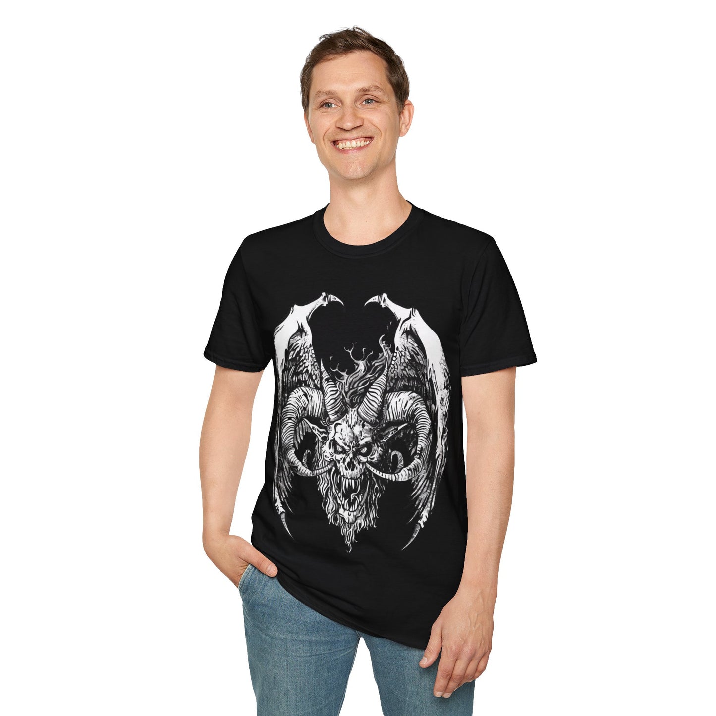 Goat of Damnation, Death Metal Tee, Goth Tee, Horror Tee