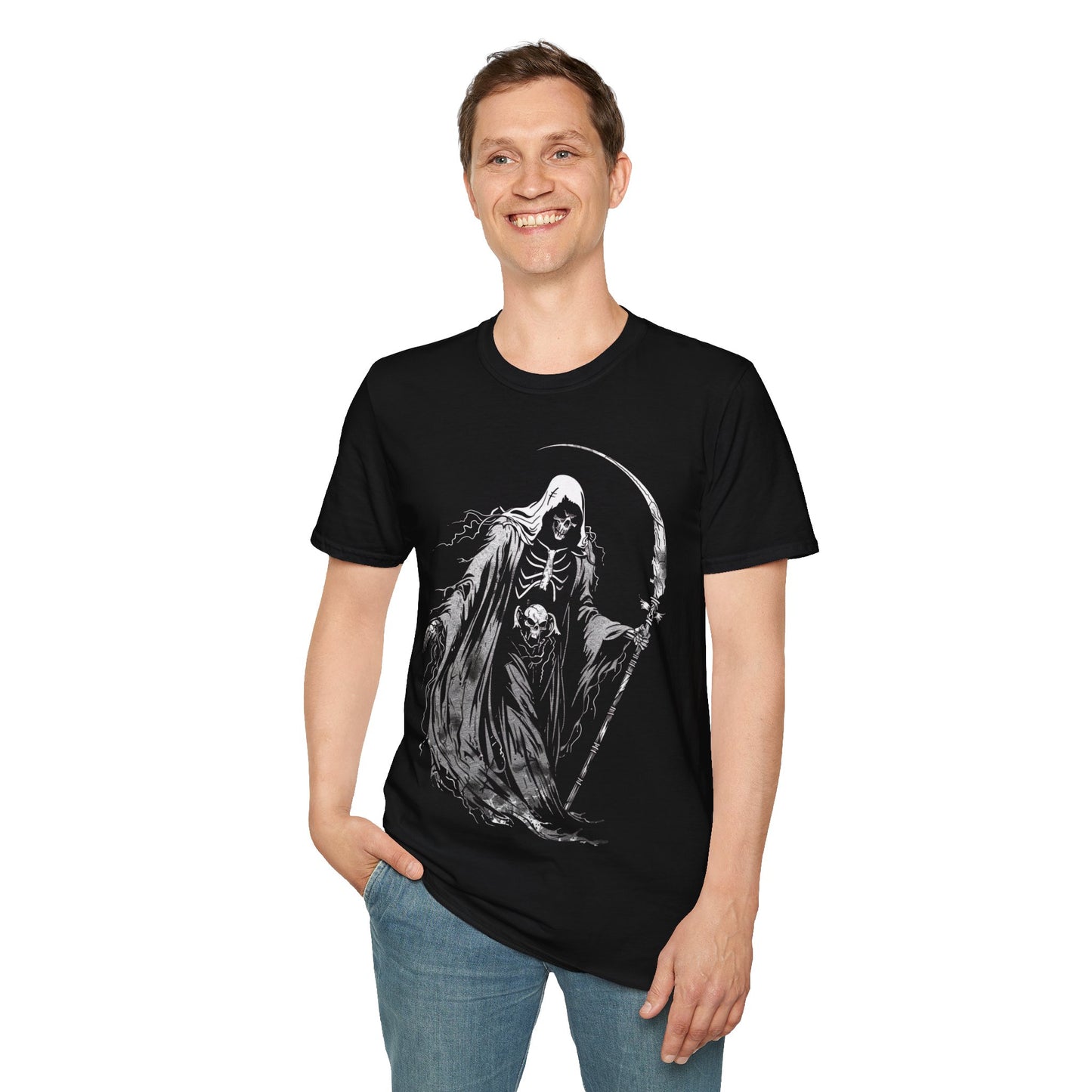 Reaper's Gaze, Death Metal Tee, Goth Tee, Horror Tee