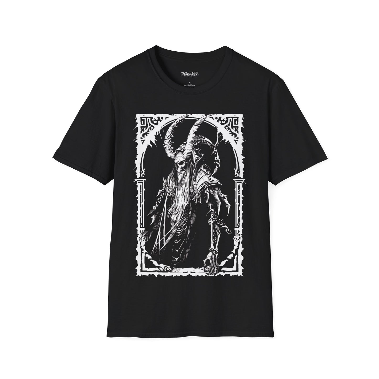 Horned Reaper, Death Metal Tee, Goth Tee, Horror Tee