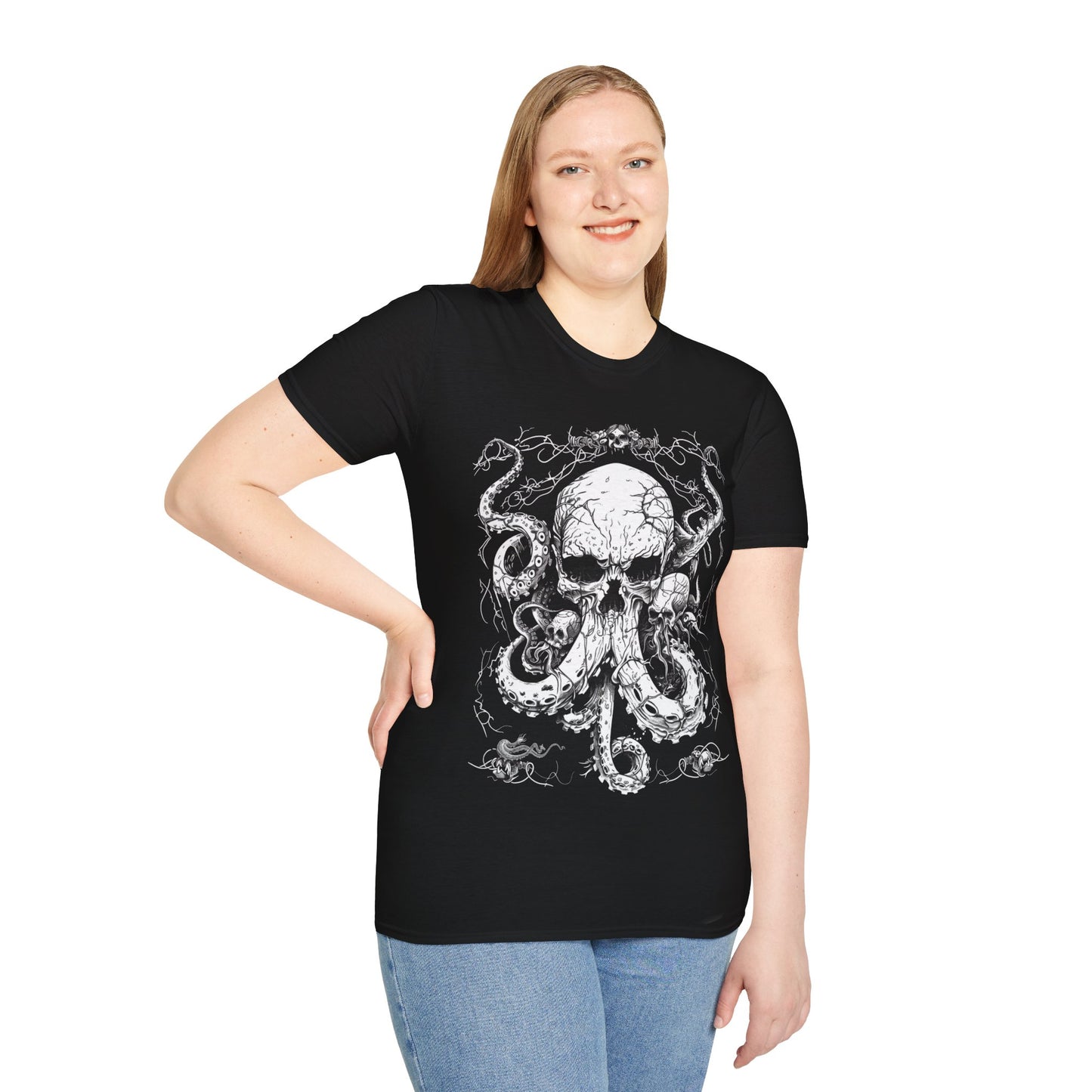 Tentacle Throne, Death Metal Tee, Goth Tee, Horror Tee