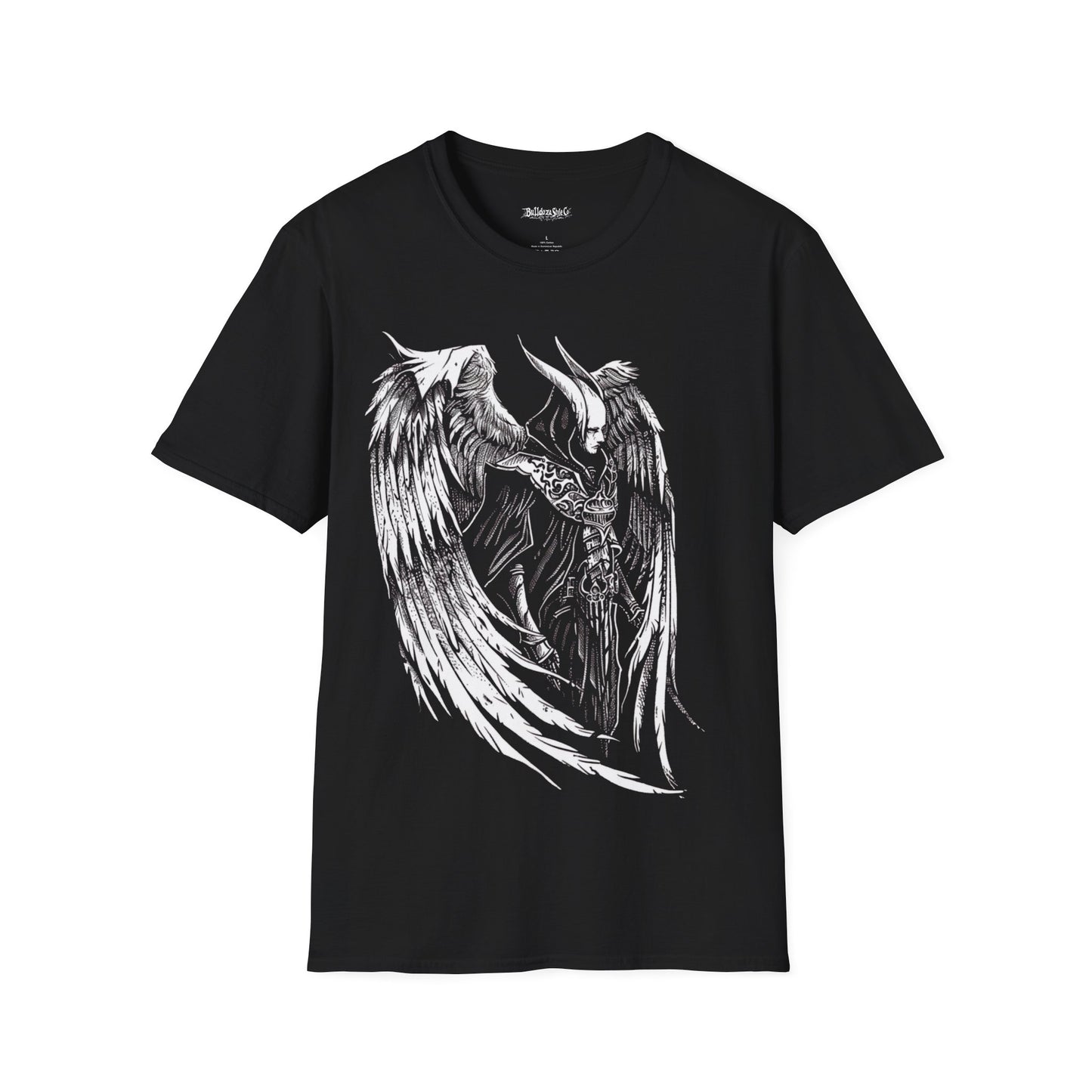 Fallen Wings, Death Metal Tee, Goth Tee, Horror Tee