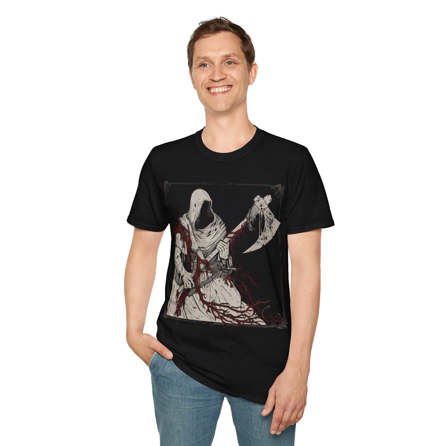 Axe of Shadows, Death Metal Tee, Goth Tee, Horror Tee