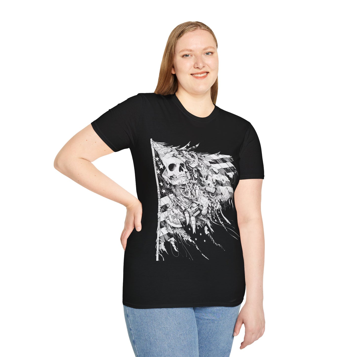 Fallen Empire, Death Metal Tee, Goth Tee, Horror Tee