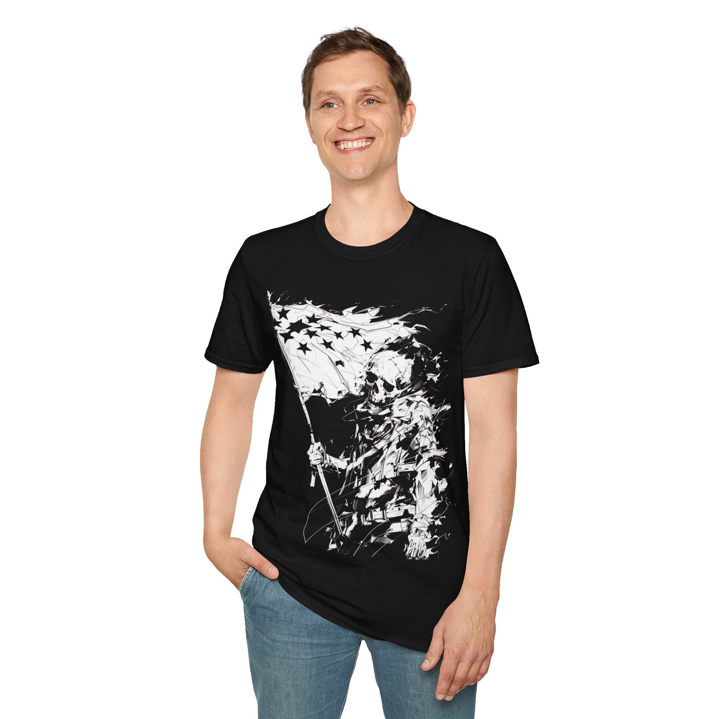 Grim Patriot, Death Metal Tee, Goth Tee, Horror Tee