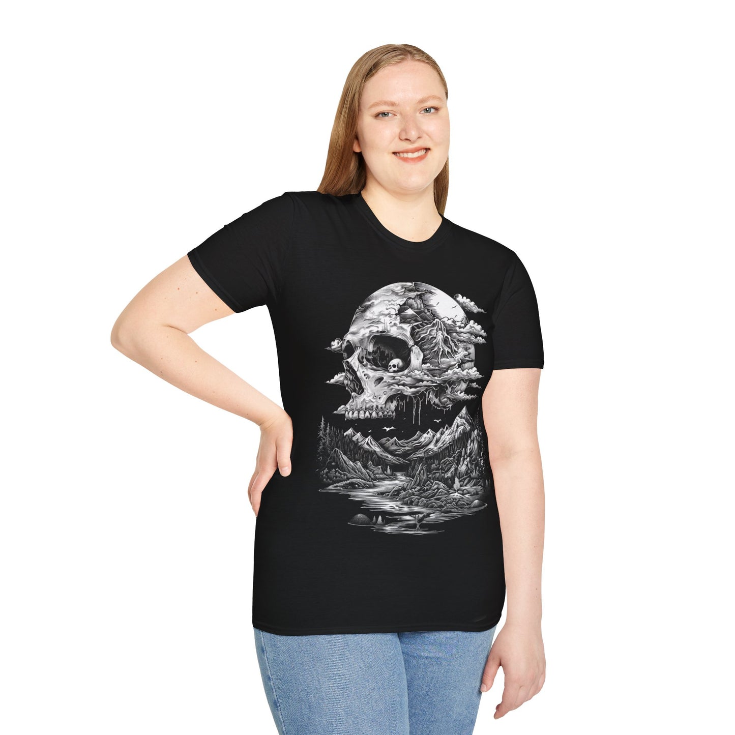 Mountain of Death, Death Metal Tee, Goth Tee, Horror Tee