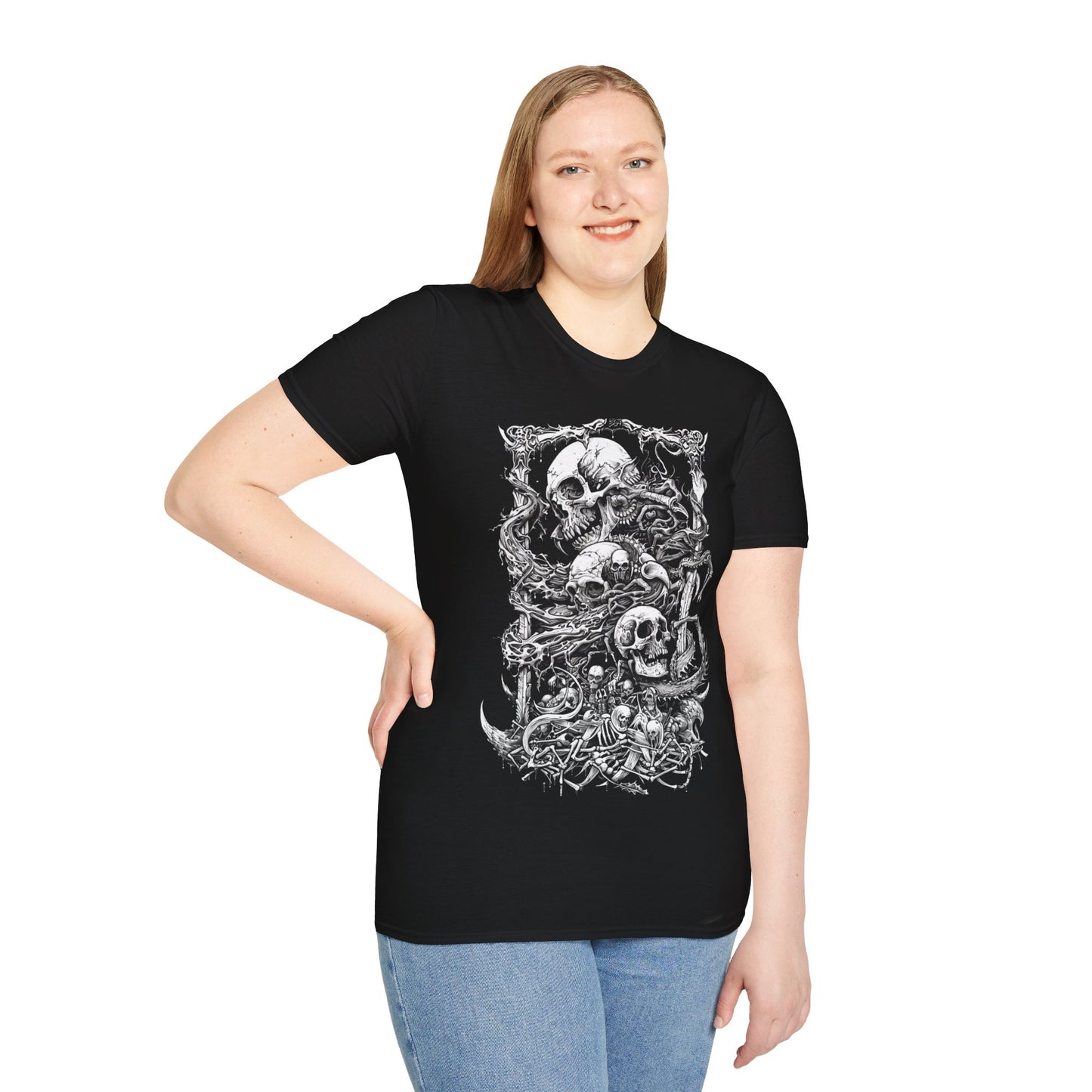 Chained to Oblivion, Death Metal Tee, Goth Tee, Horror Tee