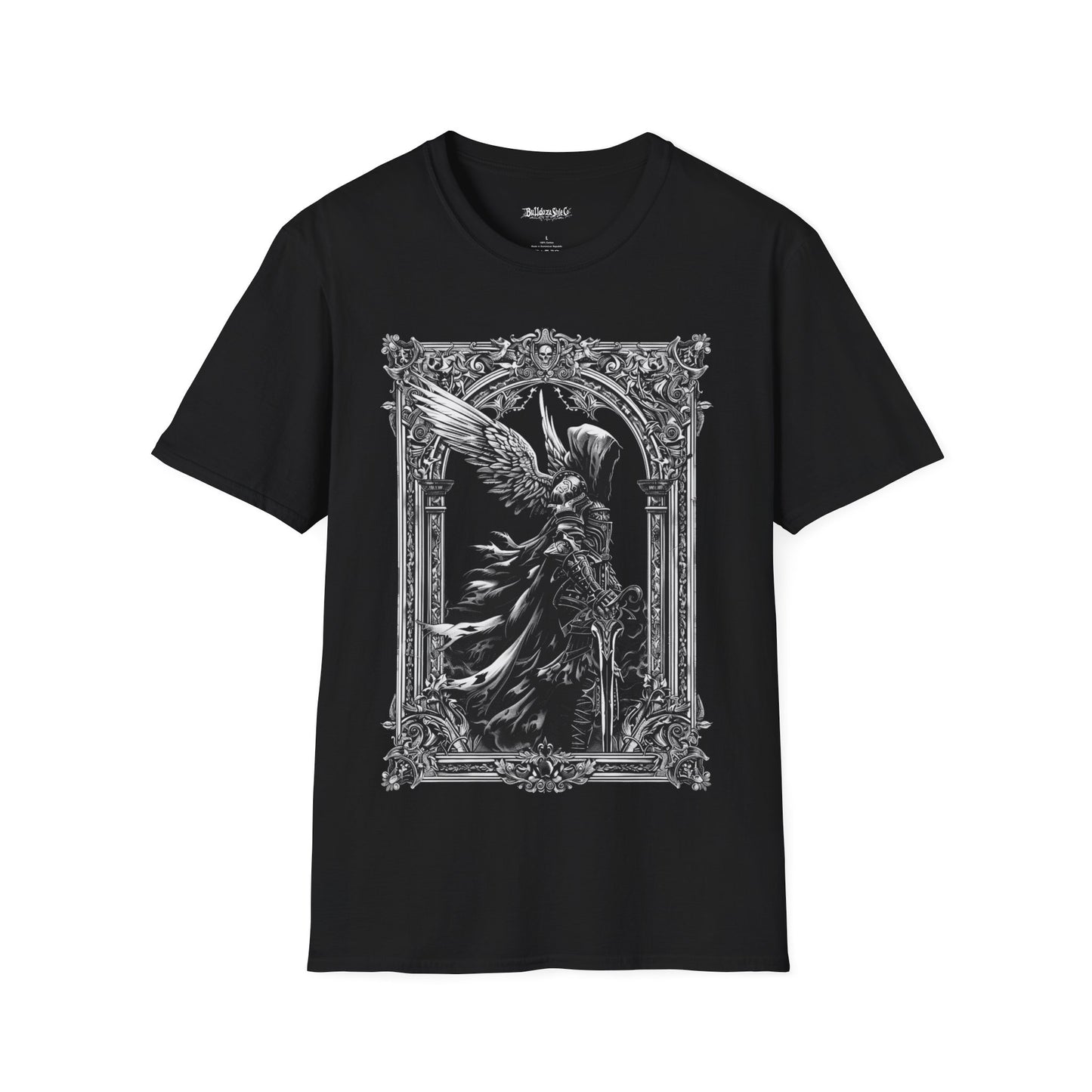 Fallen Seraph, Death Metal Tee, Goth Tee, Horror Tee