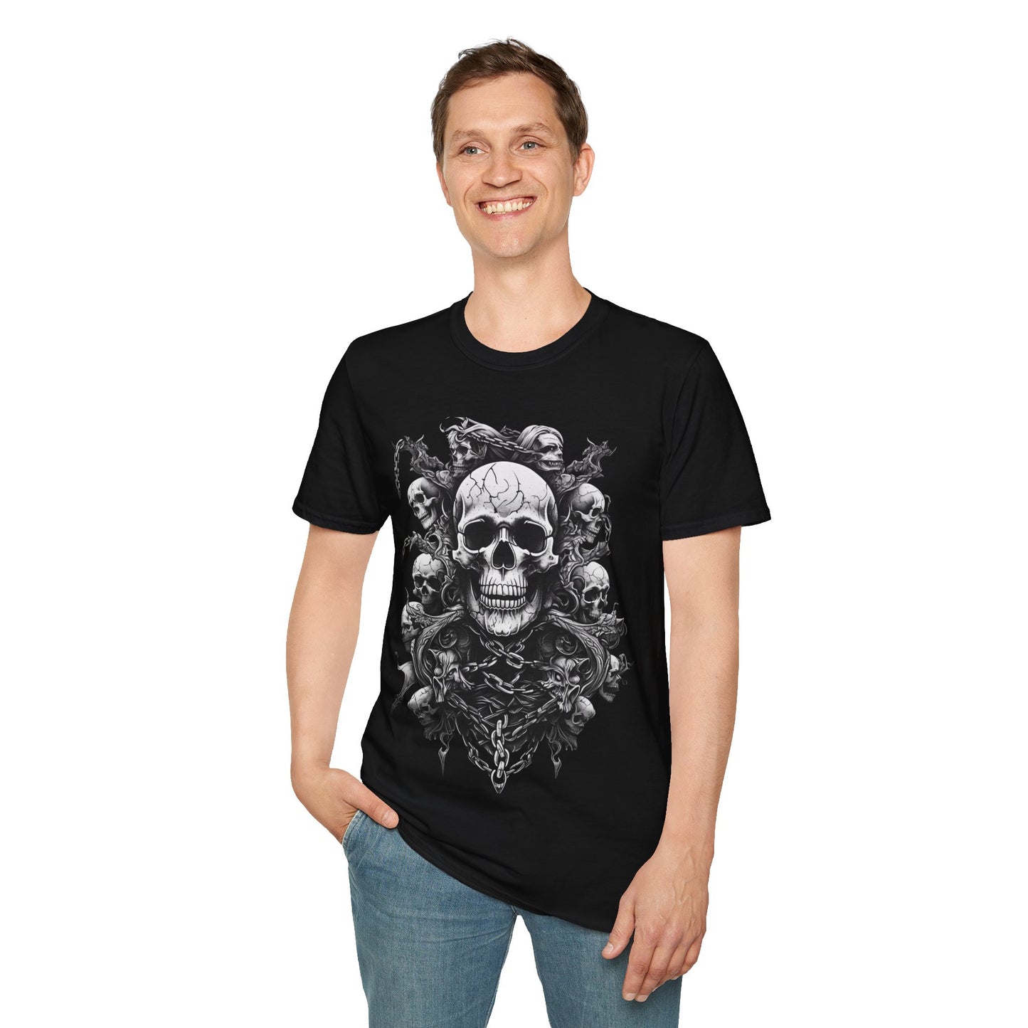 Skulls of the Unholy, Death Metal Tee, Goth Tee, Horror Tee