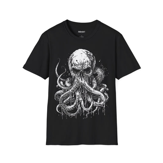 Kraken Skull, Death Metal Tee, Goth Tee, Horror Tee