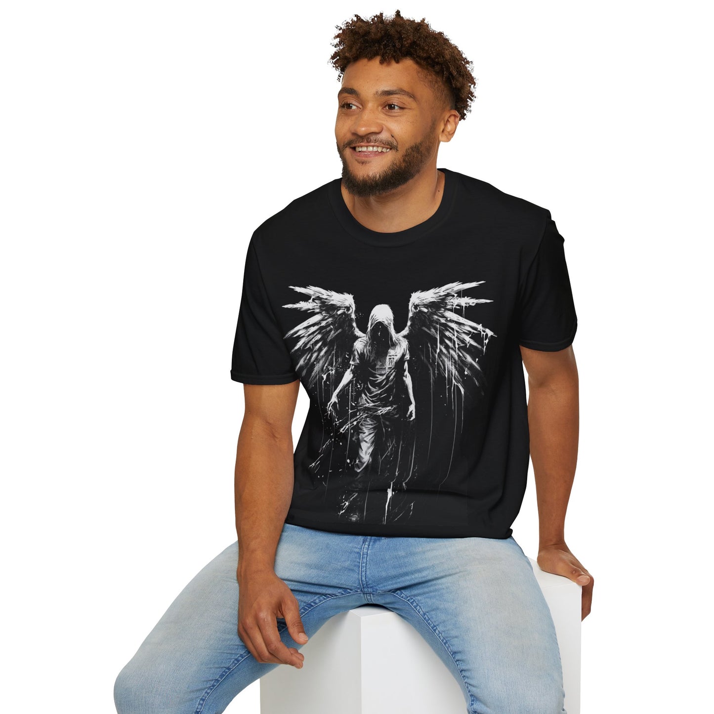 Angel Wings, Death Metal Tee, Goth Tee, Horror Tee