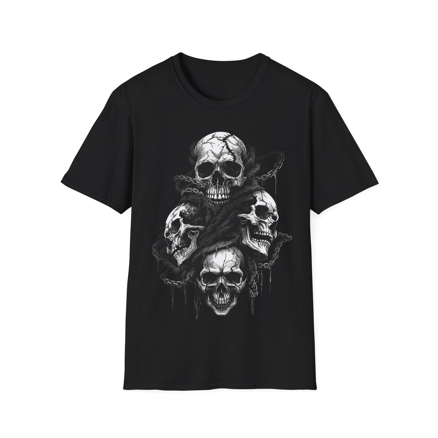 Sinister Skull 80, Gothic Style Tee, Death Metal, Goth, Grunge, Metal, Punk, Emo, Rock, Horror, Style, Bold