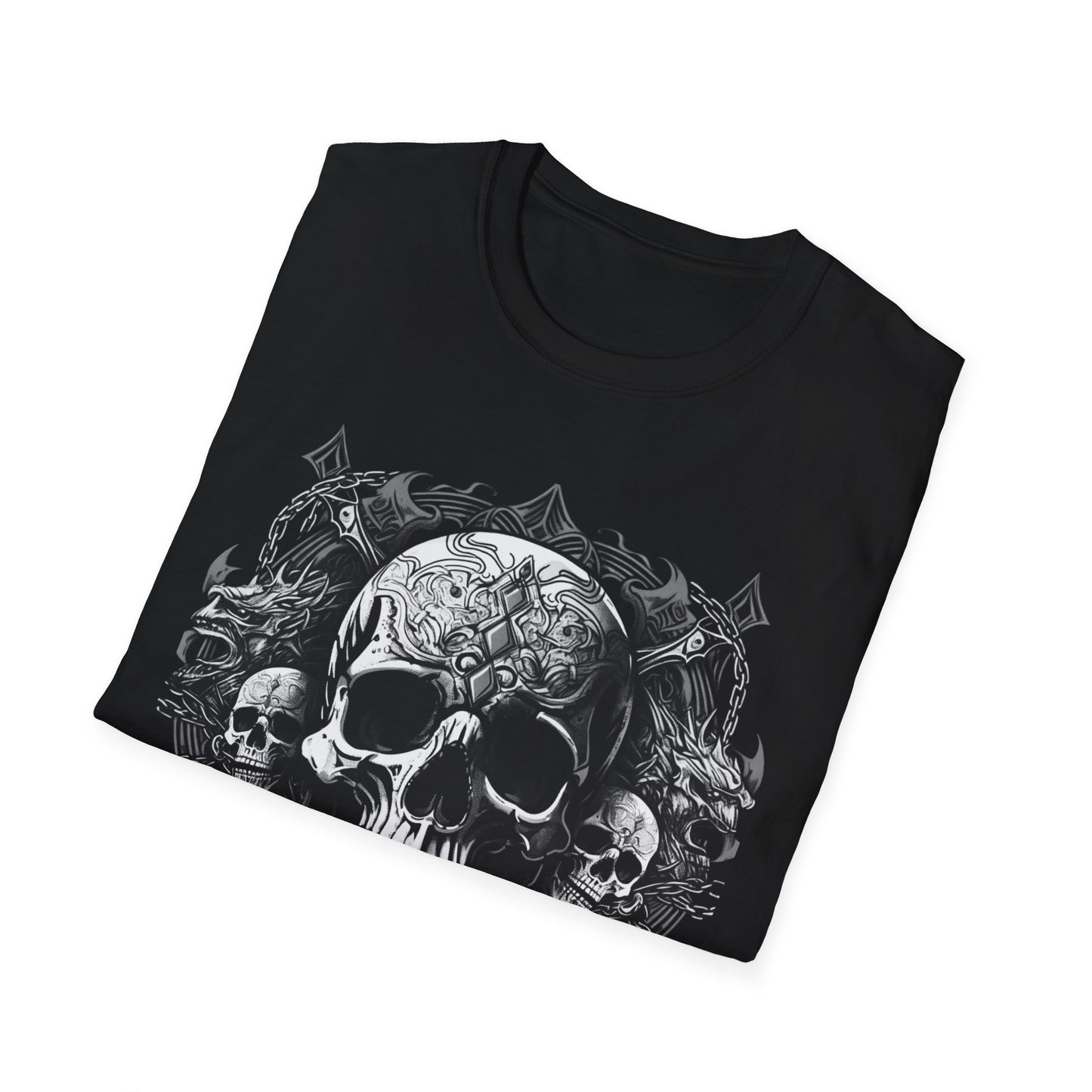 Sinister Skull 82, Gothic Style Tee, Death Metal, Goth, Grunge, Metal, Punk, Emo, Rock, Horror, Style, Bold