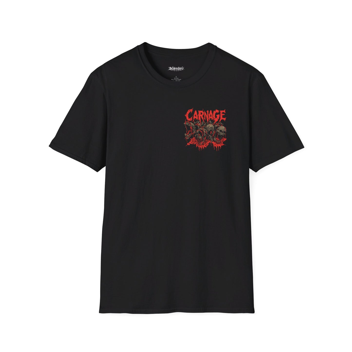 "CARNAGE" Death Metal Tee 2 , Death Metal Graphic Tee, Heavy Metal Tee, Heavy Metal, Goth T-Shirt, Goth, Goth, Grunge, Metal, Punk, Emo, Rock, Horror