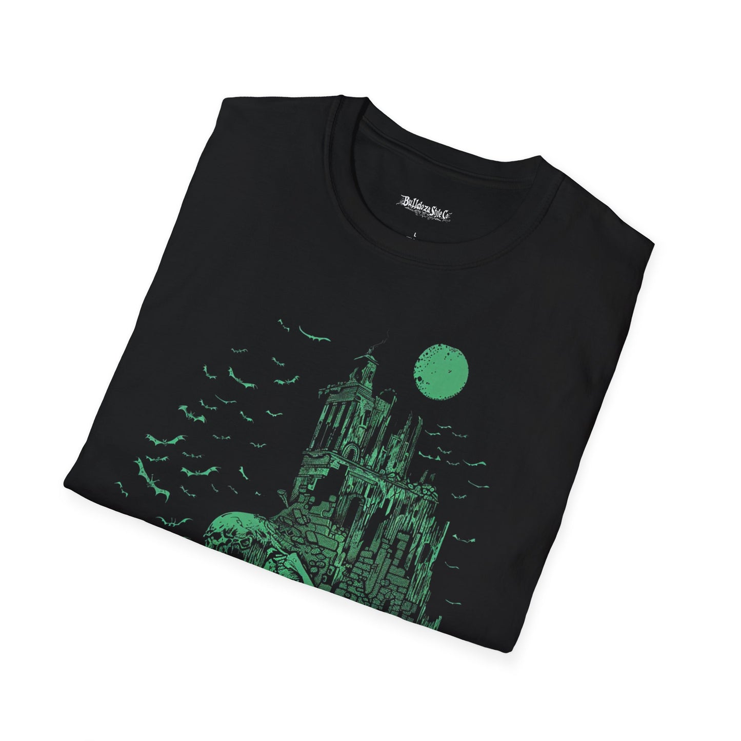 Moonlit Ruins, Death Metal Tee, Goth Tee, Horror Tee