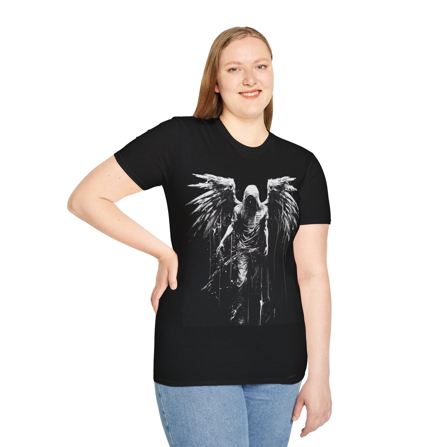 Angel Wings, Death Metal Tee, Goth Tee, Horror Tee