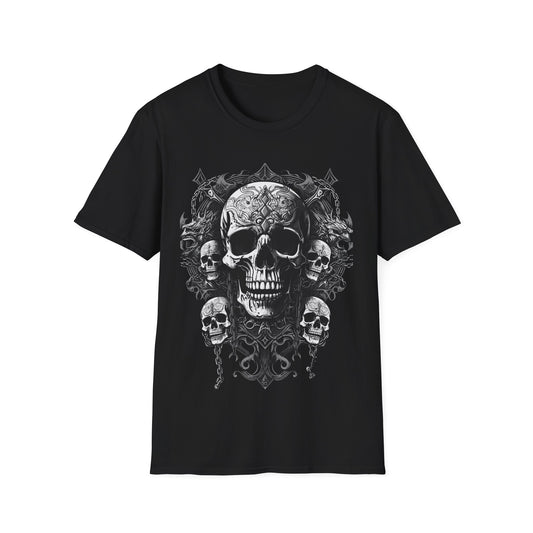 Sinister Skull 82, Gothic Style Tee, Death Metal, Goth, Grunge, Metal, Punk, Emo, Rock, Horror, Style, Bold