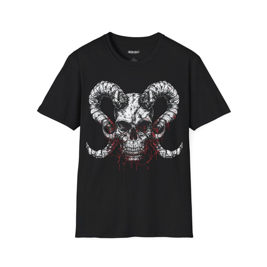 Hellbound Horns, Death Metal Tee, Goth Tee, Horror Tee