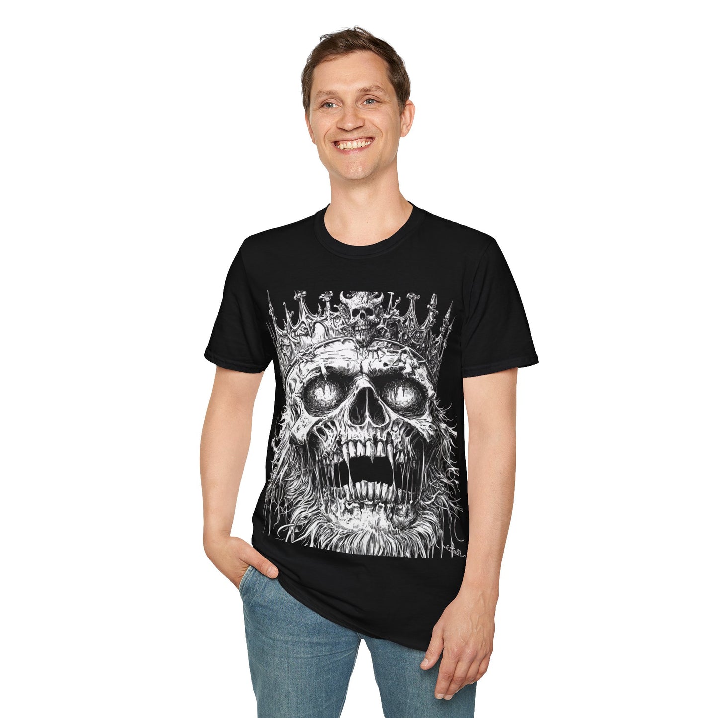 Cursed Monarch, Death Metal Tee, Goth Tee, Horror Tee