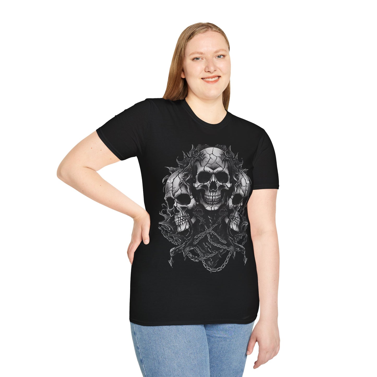 Sinister Skull 81, Gothic Style Tee, Death Metal, Goth, Grunge, Metal, Punk, Emo, Rock, Horror, Style, Bold