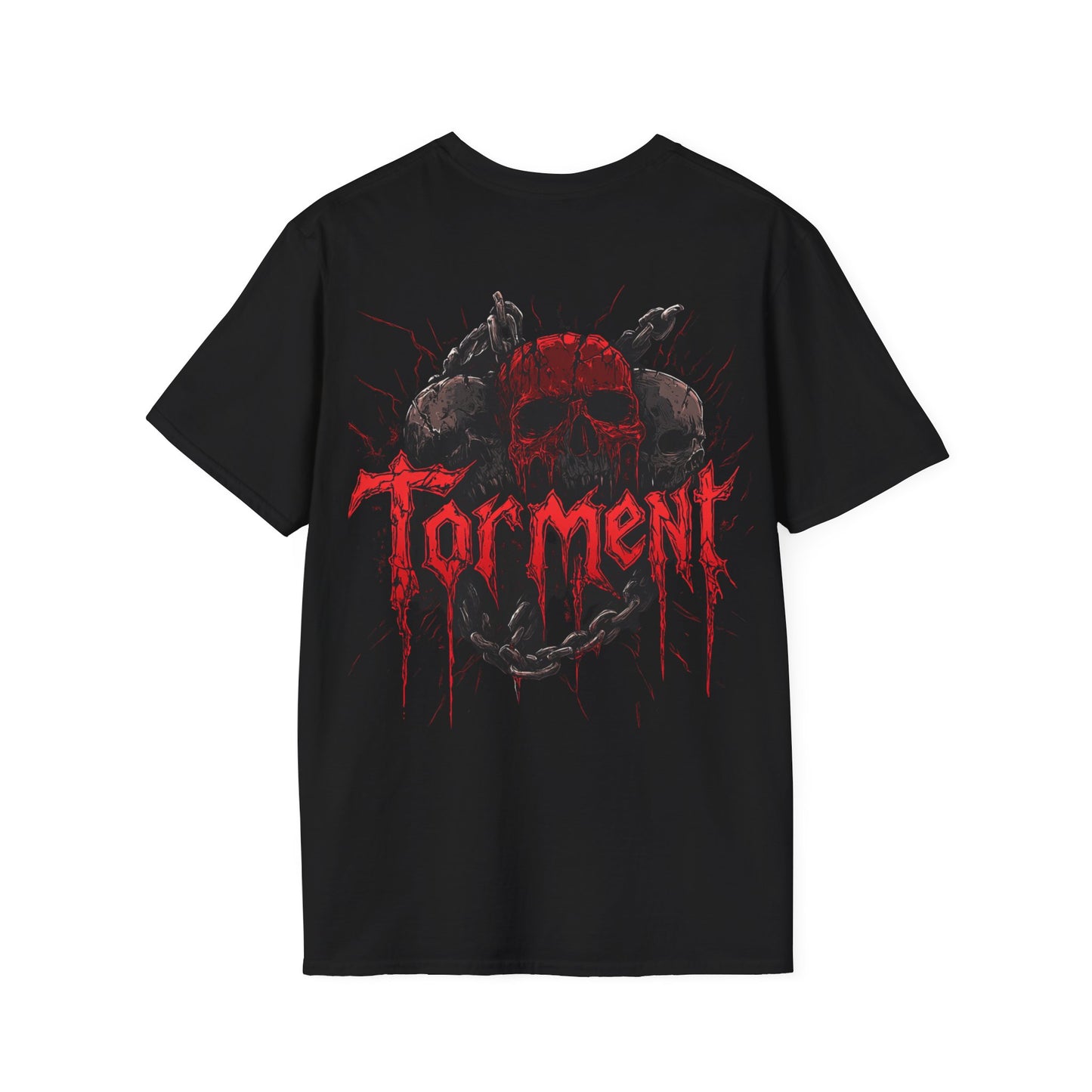 Crimson Skull Grip, Death Metal Tee, Goth Tee, Horror Tee