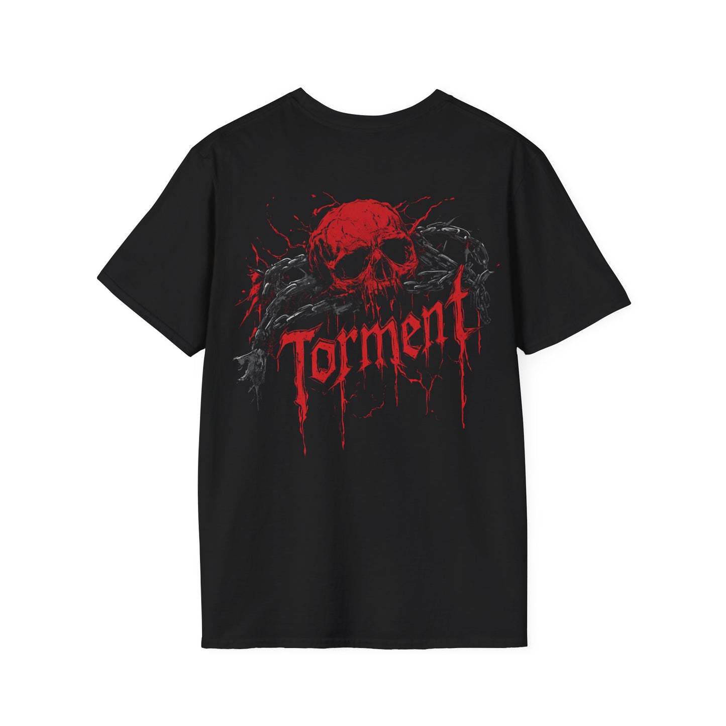 Crimson Chains, Death Metal Tee, Goth Tee, Horror Tee