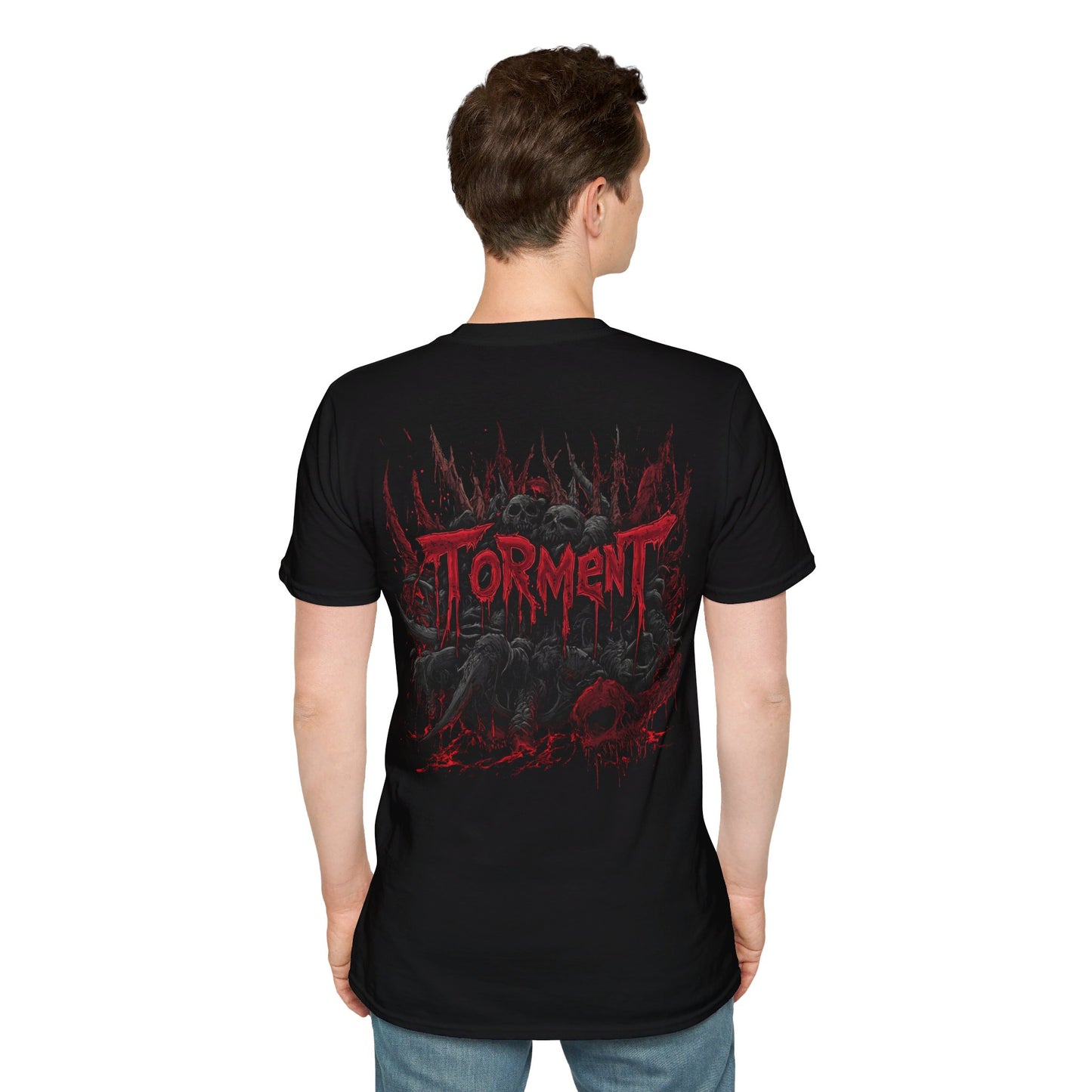 "TORMENT" Death Metal Tee 2 , Death Metal Graphic Tee, Heavy Metal Tee, Heavy Metal, Goth T-Shirt, Goth, Goth, Grunge, Metal, Punk, Emo, Rock, Horror