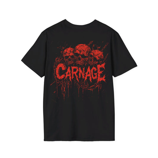 "CARNAGE" Death Metal Tee 6 , Death Metal Graphic Tee, Heavy Metal Tee, Heavy Metal, Goth T-Shirt, Goth, Goth, Grunge, Metal, Punk, Emo, Rock, Horror