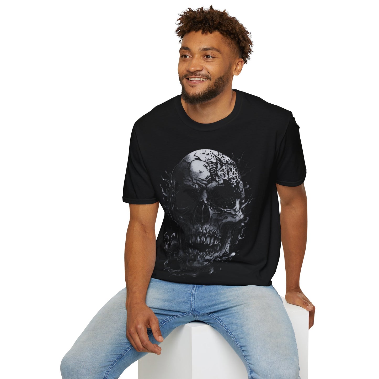 Shadow Skull, Death Metal Tee, Goth Tee, Horror Tee