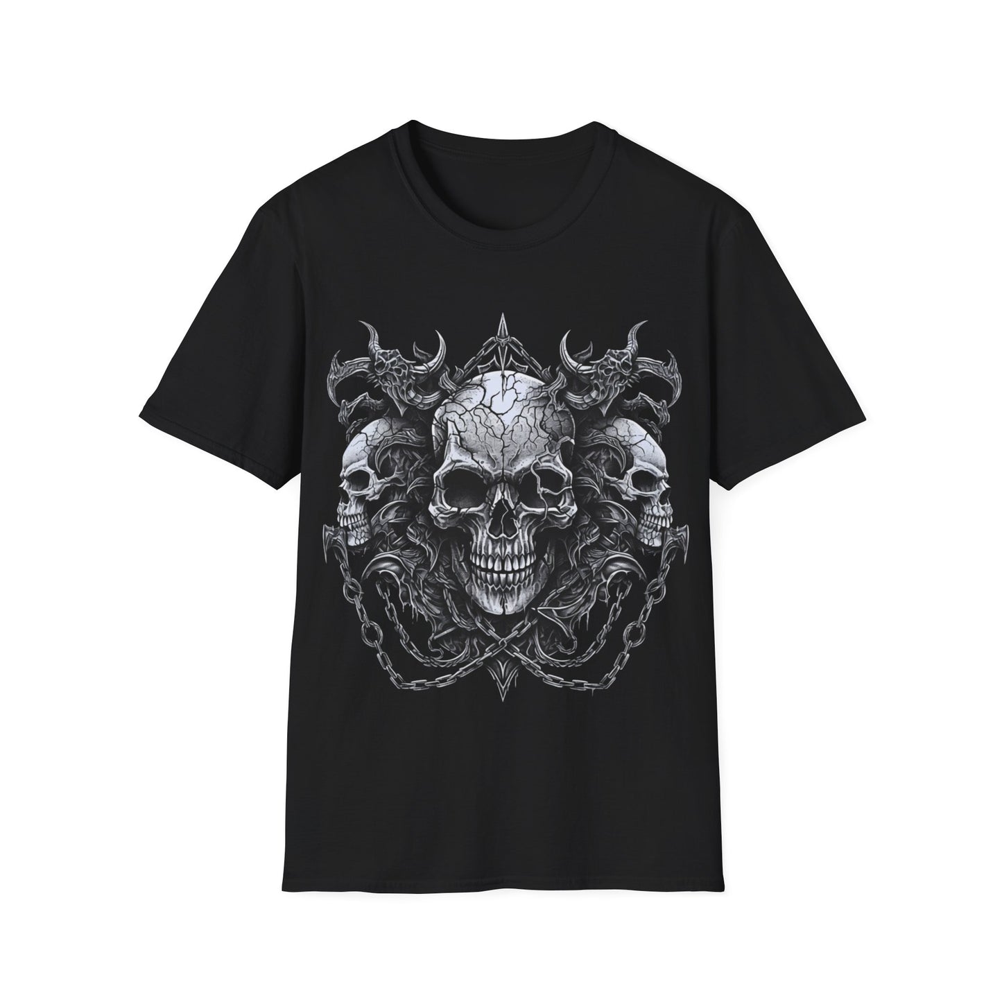 Sinister Skull 79, Gothic Style Tee, Death Metal, Goth, Grunge, Metal, Punk, Emo, Rock, Horror, Style, Bold