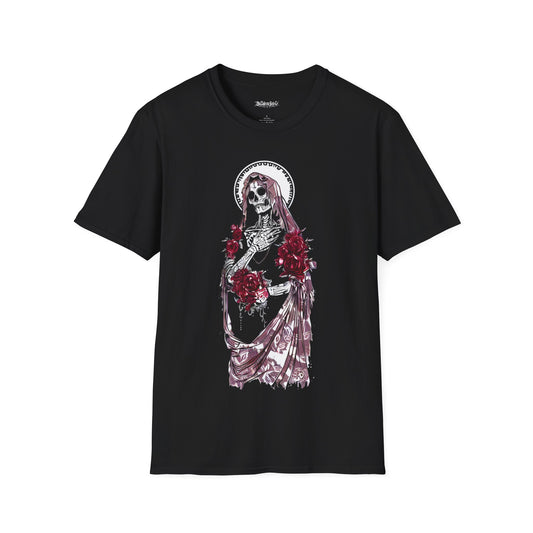 Santa Muerte Tee, Death Metal Graphic Tee 91, Death Metal Tee, Death Metal T-Shirt, Death Metal, Goth Tee, Goth T-Shirt, Goth, Goth, Grunge, Metal, Punk, Emo, Rock, Horror