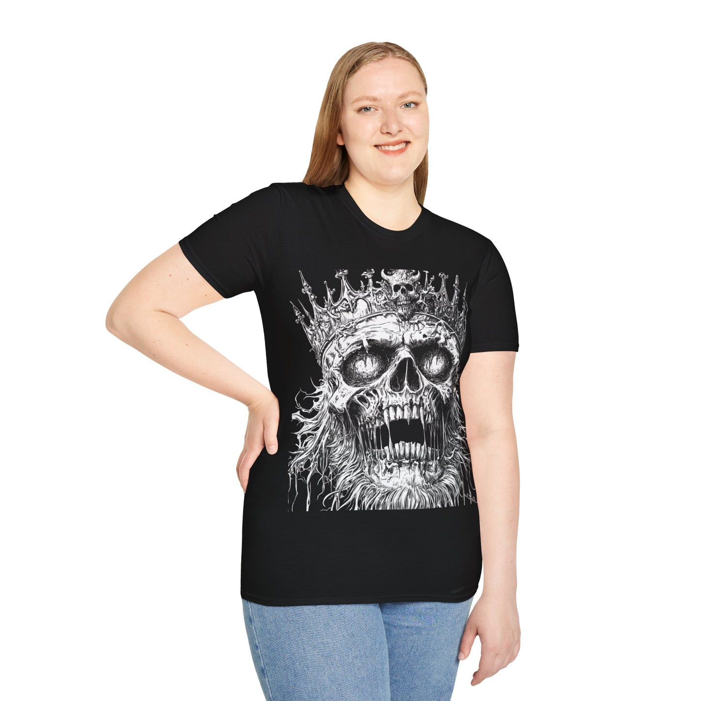 Cursed Monarch, Death Metal Tee, Goth Tee, Horror Tee