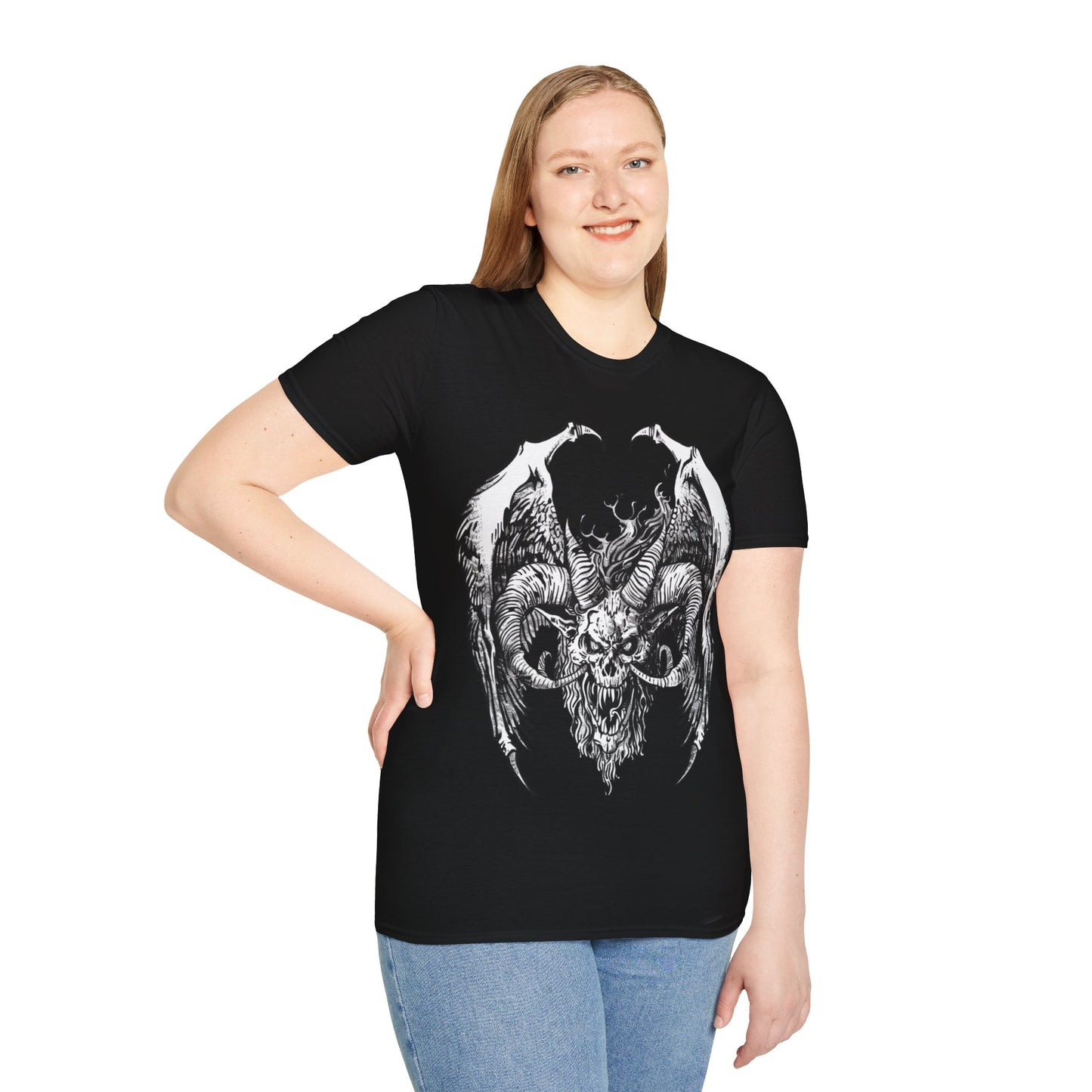 Goat of Damnation, Death Metal Tee, Goth Tee, Horror Tee