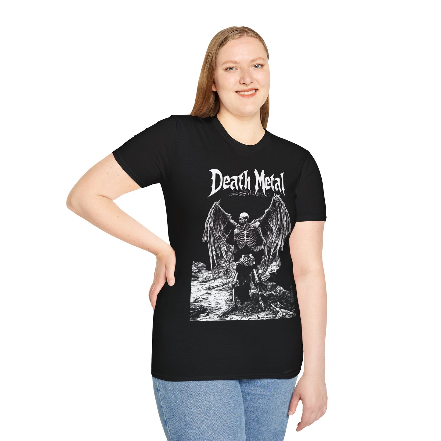 Winged Reaper, Death Metal Tee, Goth Tee, Horror Tee